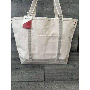 Shorebags Large Zip Top Boat Tote with Pouch Soybean,Bag